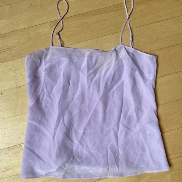 ADAM Lippes Purple Tank Top Sz 4 Womens BNWOT Silk - Picture 1 of 4